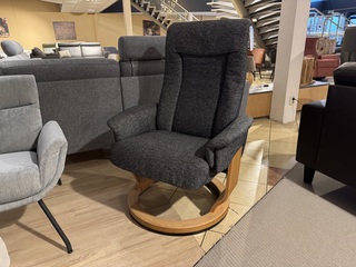Relaxfauteuil, donkergrijs